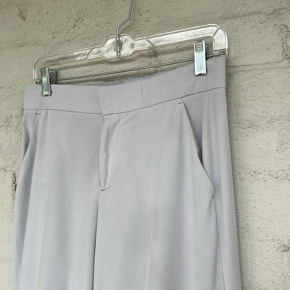 Athleta Tribeca Light Gray Wide Leg Cropped Track Pants Size 2 - Picture 6 of 16